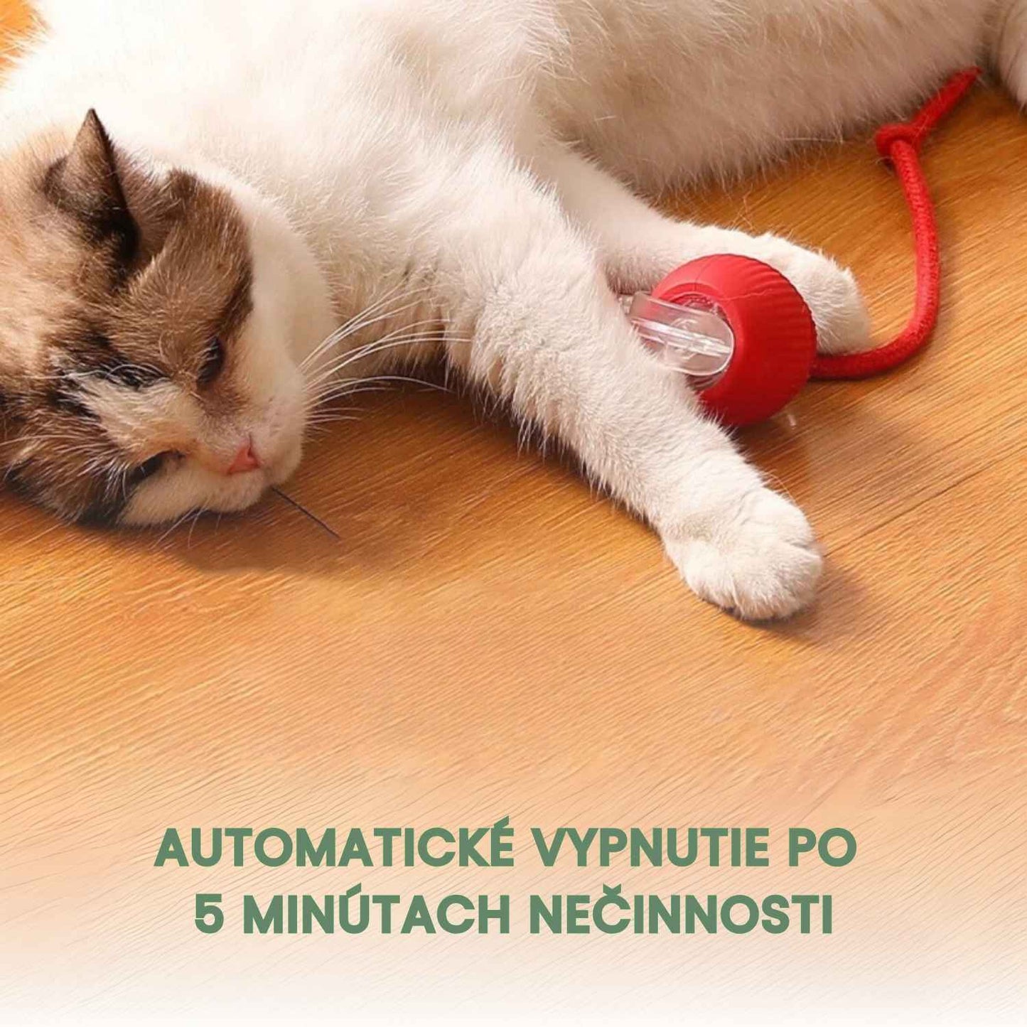 Inteligentná a interaktívna loptička pre vašu mačku – Nabíjateľná cez USB
