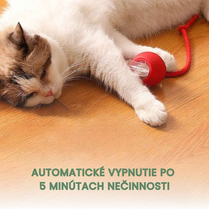 Inteligentná a interaktívna loptička pre vašu mačku – Nabíjateľná cez USB