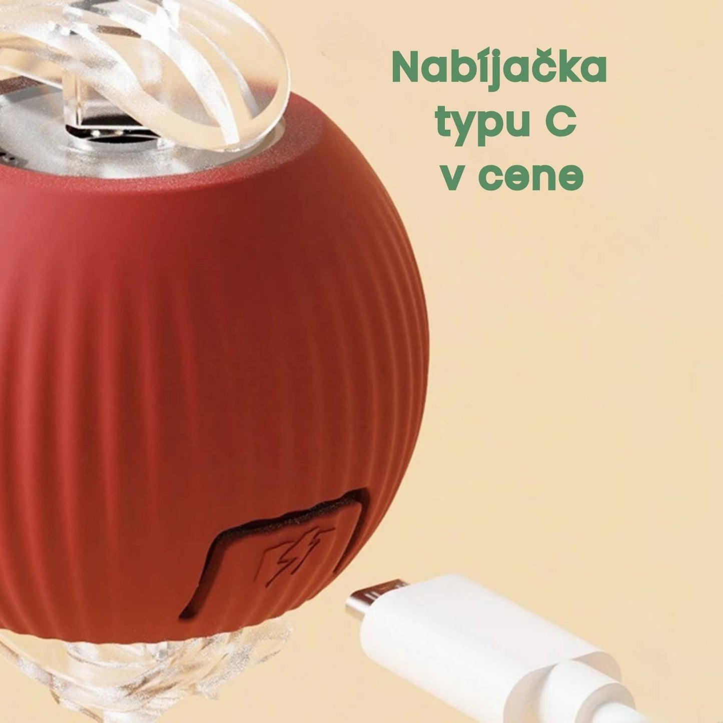 Inteligentná a interaktívna loptička pre vašu mačku – Nabíjateľná cez USB